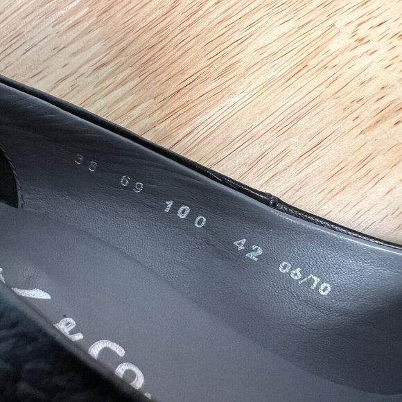 YKX & Co. Womens Round Toe High Heels Slip On Black Size EU 42 US 11 - Picture 10 of 10